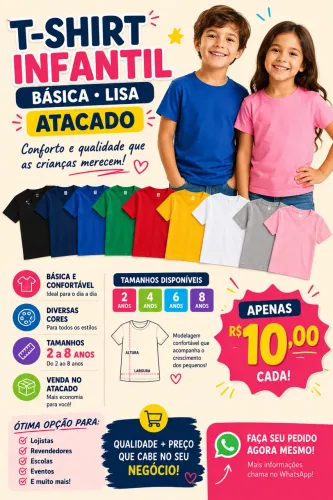 Camisetas infantis