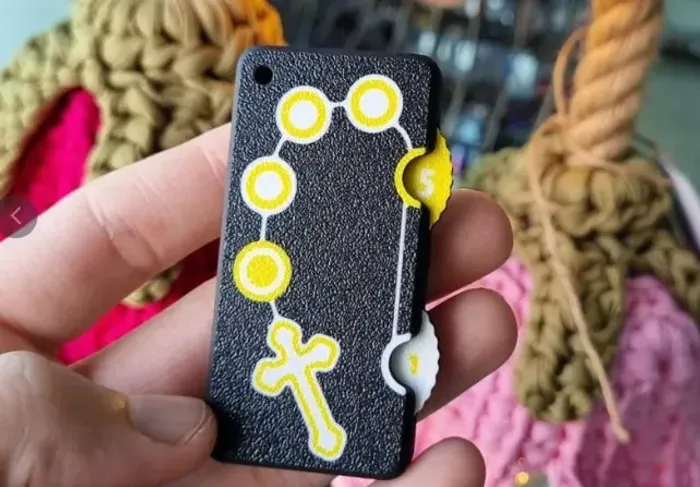CHAVEIRO ROSÁRIO DE BOLSO - TERÇO