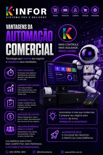 Sistema frente de caixa,controle de estoque comissão e relatórios