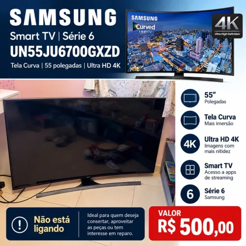 Tv 55? não está ligando