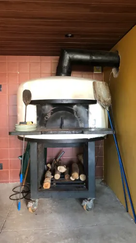 Forno de pizza a lenha marca forno santo