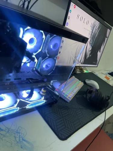 PC GAMER COMPLETO - RX 7600 + RYZEN 5 5600GT + MONITOR 180HZ