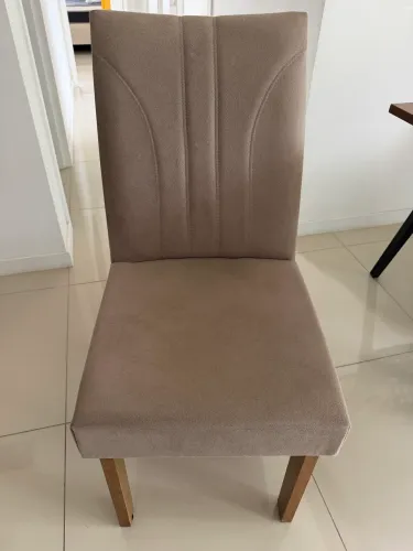 Conjunto de 6 cadeiras estofadas