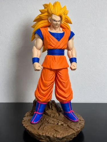 Goku Super Saiyajin 3 - Estátua Colecionável Impressão 3D