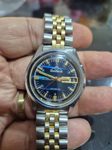 Relógio MONDAINE INCABLOC AUTOMÁTICO - TODO REVISADO