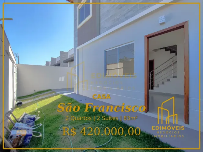 Sensacional Casa Duplex no São Francisco: Quintal Privativo e 2 Suítes Não Perca!