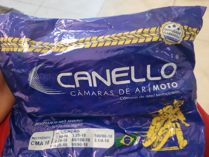 Câmaras de ar aro-18 pra moto pneu traseiro/dianteira. Com garantia.