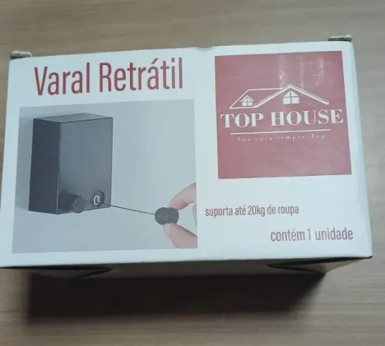Varal Retrátil De Alta Capacidade Corda De Metal Até 4,2m