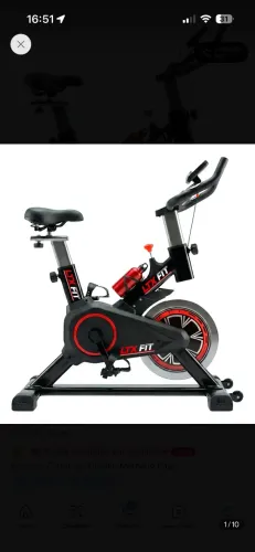Bicicleta Spinning LTX Fit LT311S Preto 100kg Aço Carbono