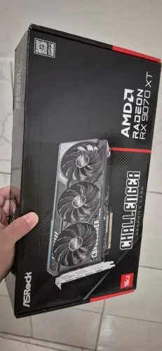 Placa de vídeo RX 9070 XT 16GB Asrock Challenger NOVA 2 anos de garantia
