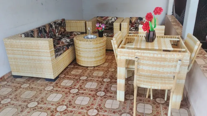 Conjunto de sofá de alto padrão de área externa 