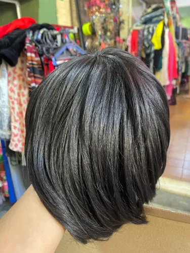 Peruca cabelo humano curta