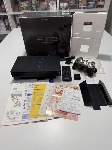 PS2 FAT ZEN BLACK CIB SERIAL BATENDO ZERADO