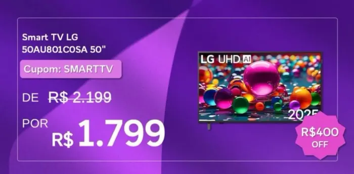 TV Smart 50 polegadas LG