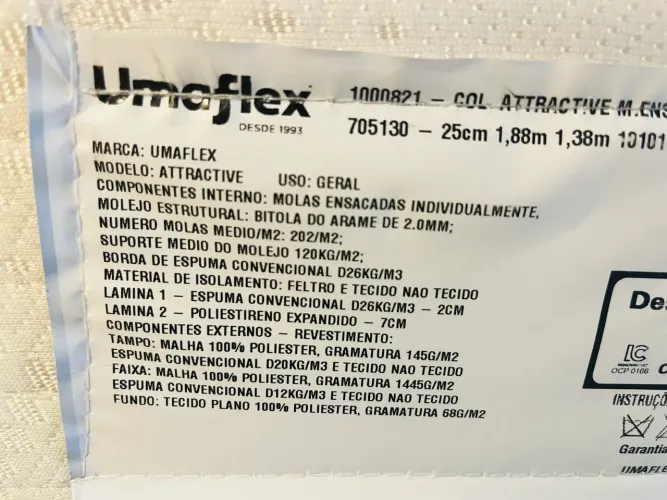 Cama box semi nova Umaflex Alta qualidade