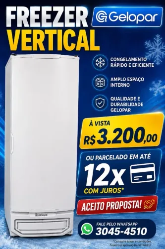 Freezer vertical gelopar
