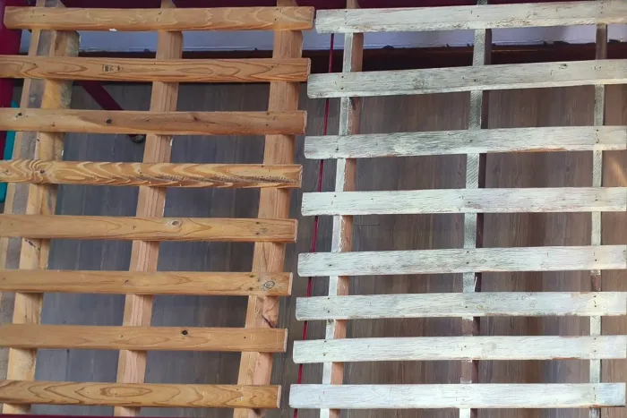 Cama de casal usada 