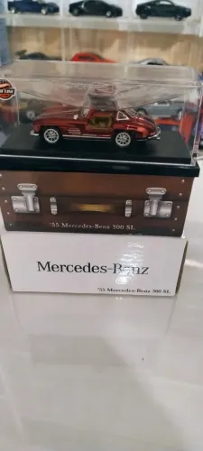 HotWheels Rlc - 55 Mercedes-benz 300 SL Oxblood - Vermelha