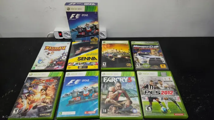 Lote Jogos Xbox 360 e PC Original Far Cry 3 F1 2012 PES 2012 Street Fighter X Tekken
