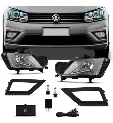 Kit farol de milha Gol G8 Voyage Saveiro C/lâmpadas