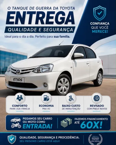 Toyota Etios X 1.3 Flex 16V 5P Mec. 2015