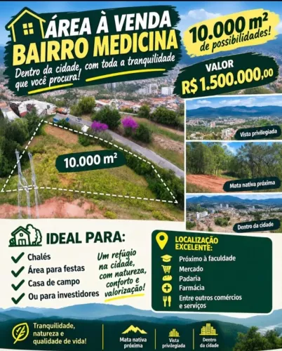Terreno Urbano 10.000m², Itajubá MG<br>Itajubá MG