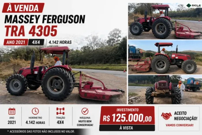 Trator Massey Ferguson TRA 4305 4X4