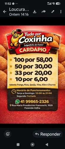 Salgados e churros