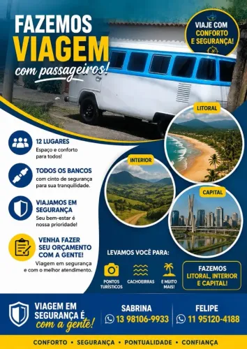 Viagens para SP litoral interior