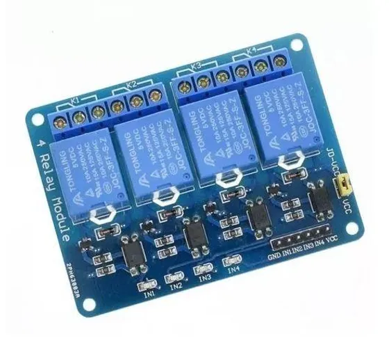 Relé 4 Canais 5v Módulo Arduino, Pic, Raspberry Pi COD-AM8