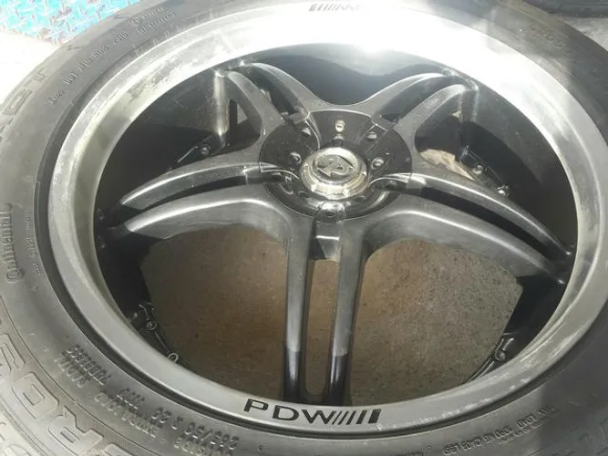 Roda aro 20 Pdw Z Preta brilhante com borda diamantada Hyundai Vera Cruz 5X114 