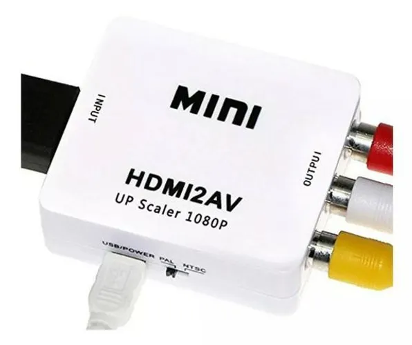 Mini Adaptador Conversor De Hdmi Para Rca Video Composto Av