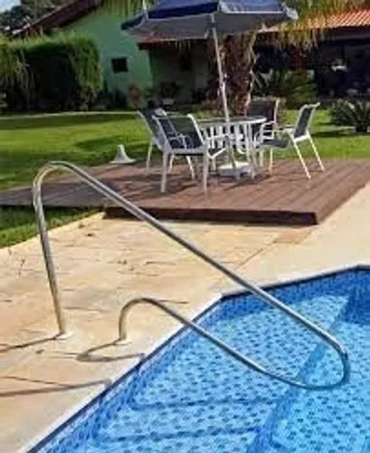 Corrimão Inox Sodramar Para Piscinas Ilha Bela C/ Chumbador - Entrega em Brasília