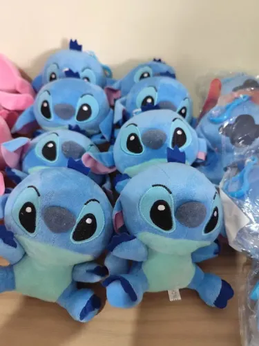 Pelúcia Stitch azul -12 cm  valor unitário R$30