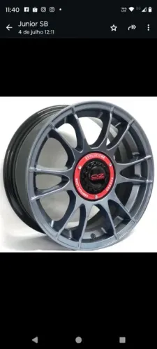 Roda aro 15 Scorro S251 Oz Grafite multi furos 4x100 é 4x108 jogo