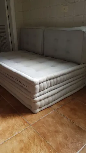 Conjunto Futon Company Original - 4 Peças (Cama/Sofá) - Cinza