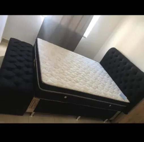 Cama box Queen conjunto completo