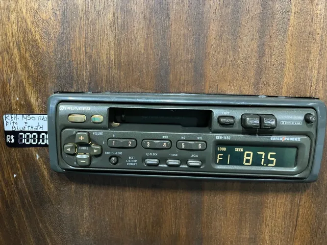Toca fita rádio Pioneer keh-1450 com Bluetooth 