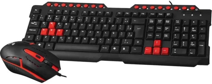      Kit Teclado E Mouse Gaming GK20 Preto C3 Tech