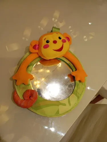 Espelho retrovisor cadeirinha de bebê conforto Monkey Fisher Price