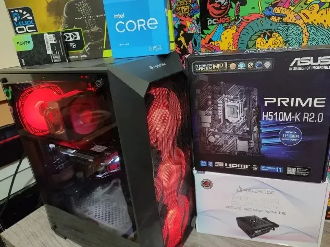 Pc Gamer Novo i3 10105 RTX 2060 16 Ram 512 GB Ssd M.2 1 ano de Garantia