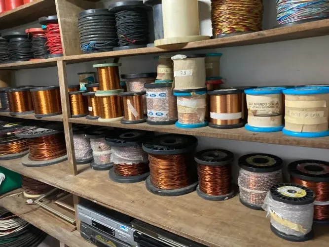 Fio COBRE Esmaltado 20 ao 41 AWG. Fio novo no carretel. Preço KG.
