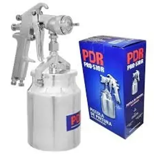 Pistola de Pintura Sucção 1,6mm 1000ml 35 a 70 PSI 10pcm Pro 510R