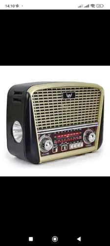 Rádio Retro Portátil AM/FM com alto-falante