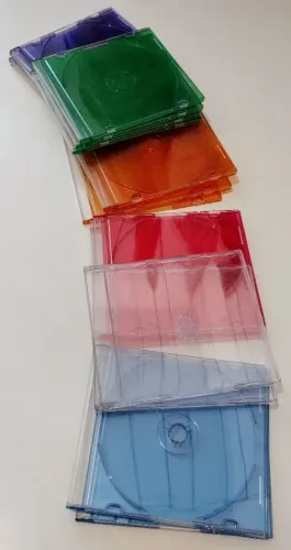 Porta CDs / Estojos Coloridos para CDs/DVDs