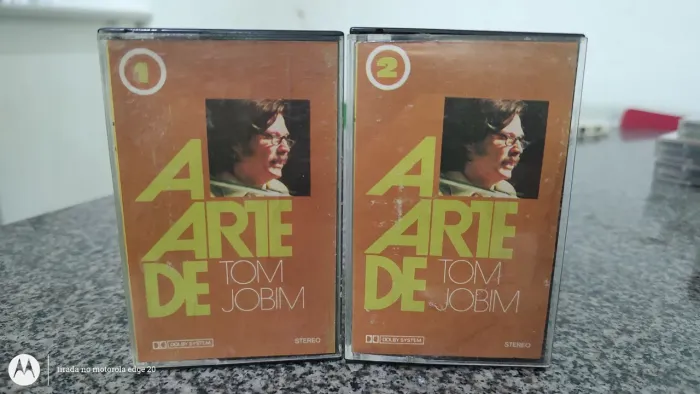 Fita k7 a arte de Tom Jobim 1 e 2 .