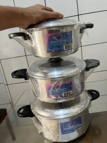 Conjunto de panela 3 peças/resistente (estilo caçarola)