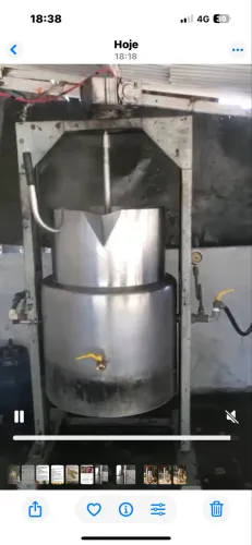Tacho inox á gás para fabricação de doces 