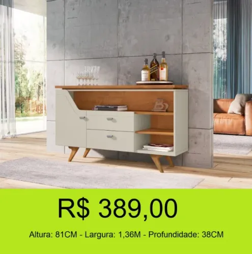 Rack aparador de sala - modernidade e qualidade