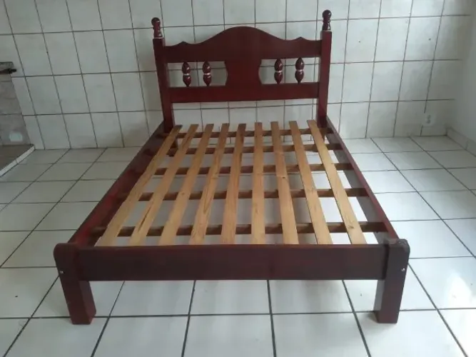 cama madeira maciça casal 